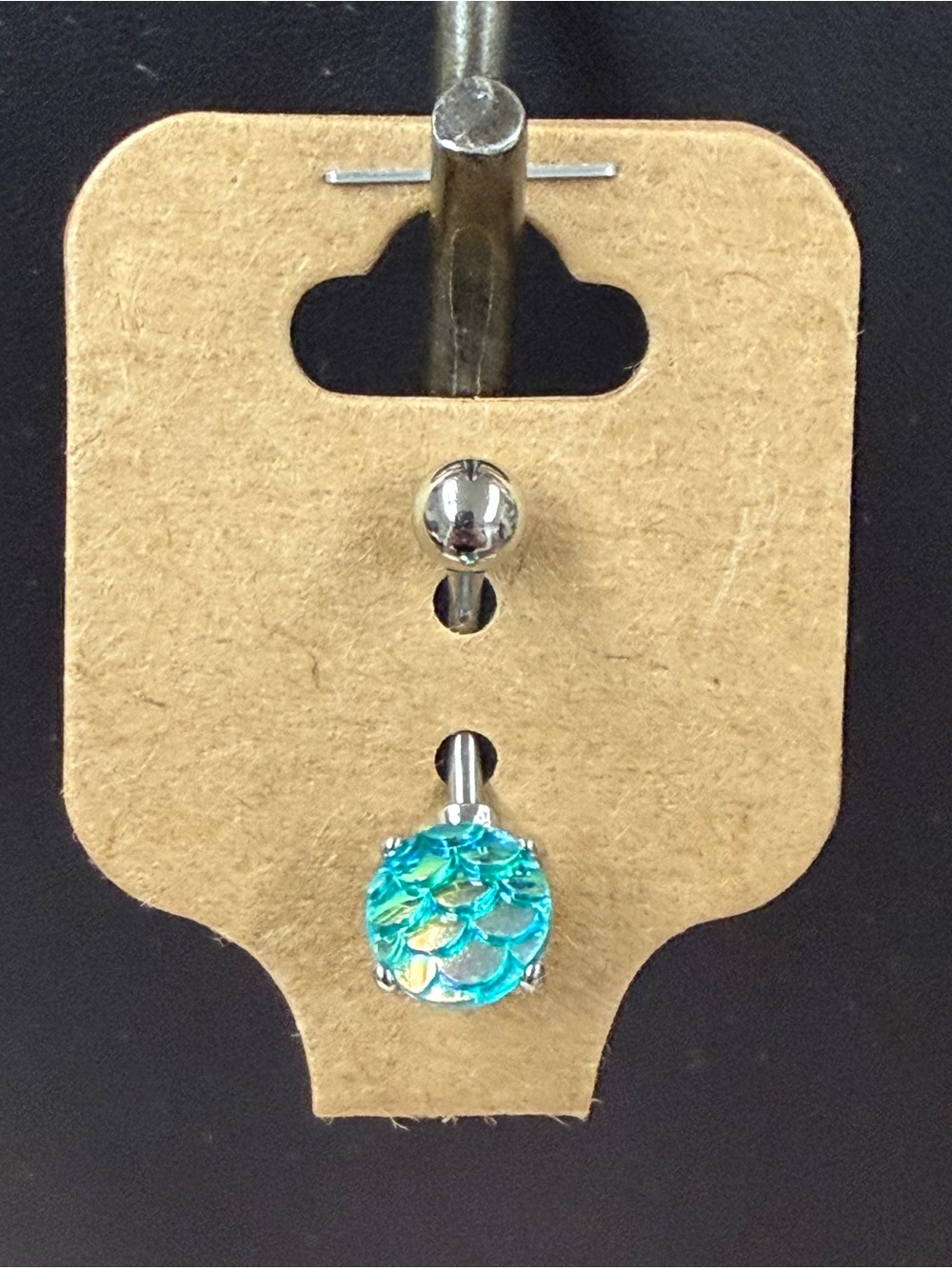 🍀3/$30 Silver Mermaid Bellybutton Ring